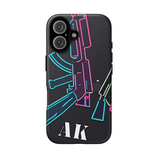 Neon AK-47 Iphone 16 Case 3 Entries