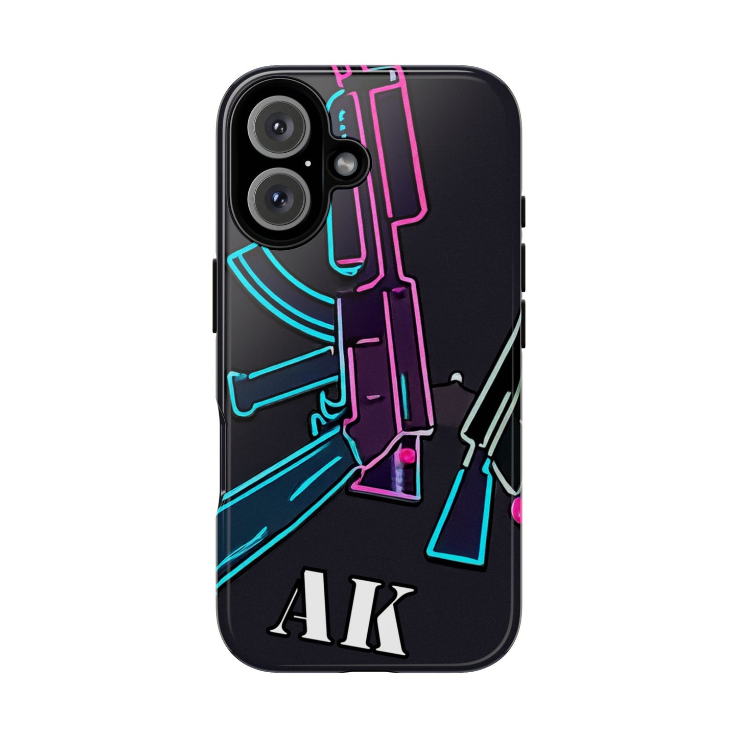 Neon AK-47 Iphone 16 Case 3 Entries