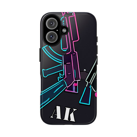 Neon AK-47 Iphone 16 Case 3 Entries