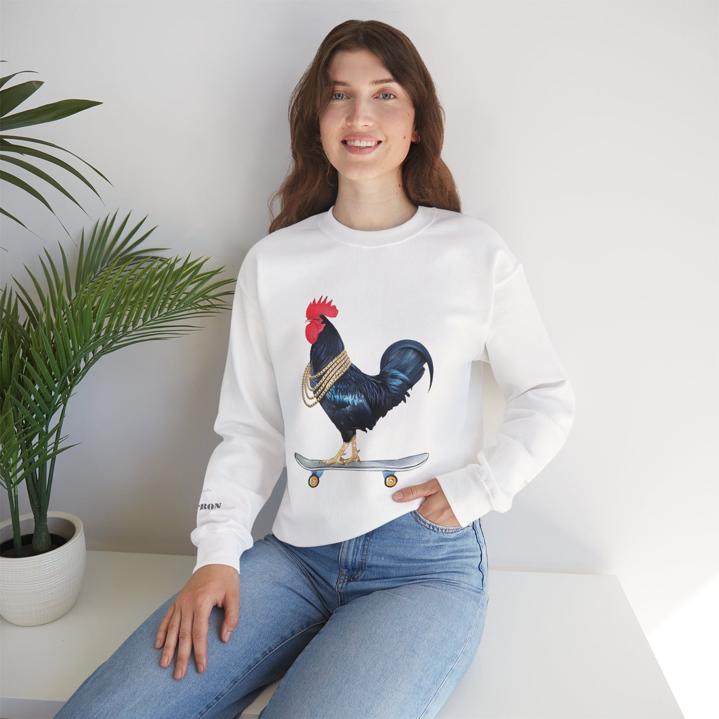 Skateboarding Chicken Sweatshirt 10 Entries