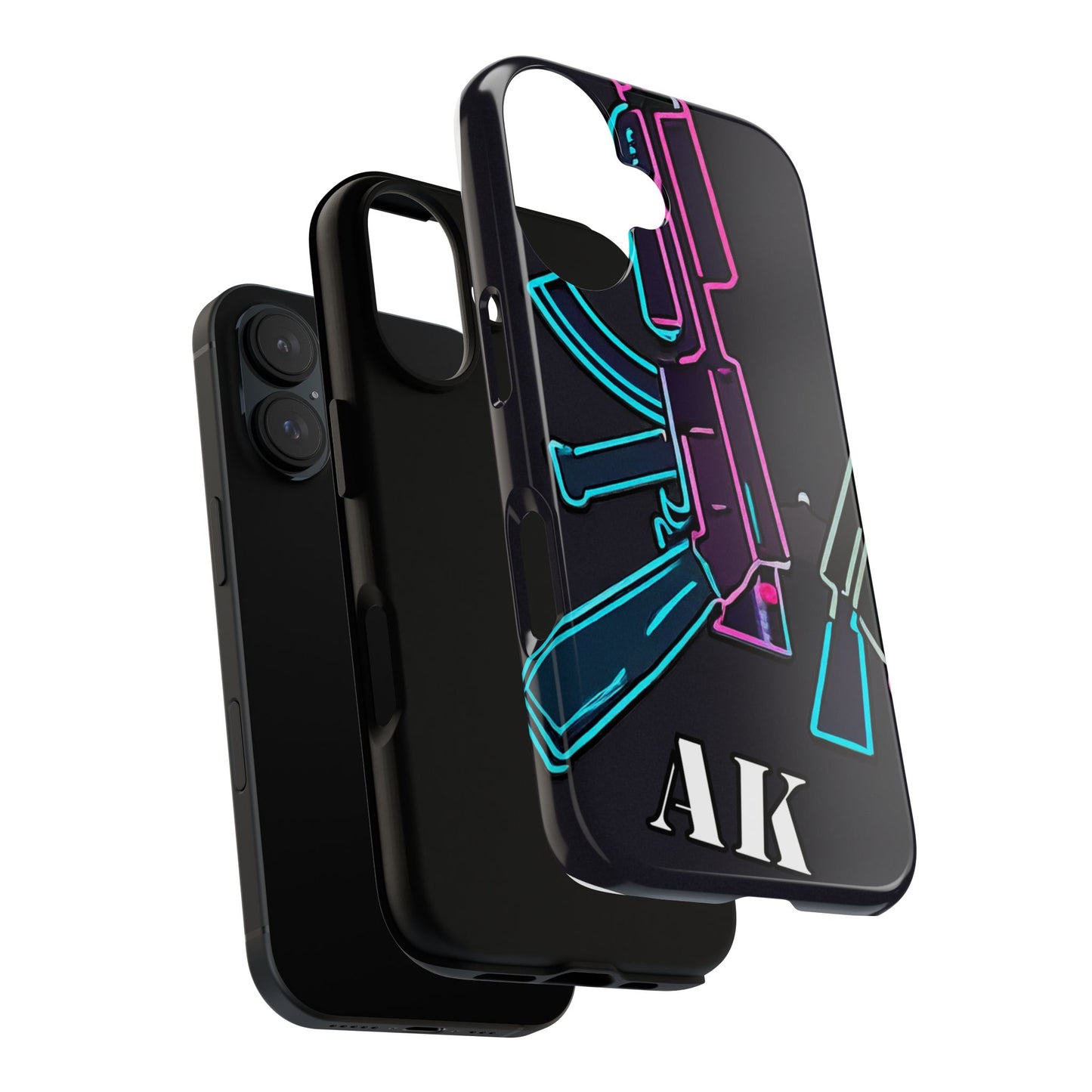 Neon AK-47 Iphone 16 Case 3 Entries
